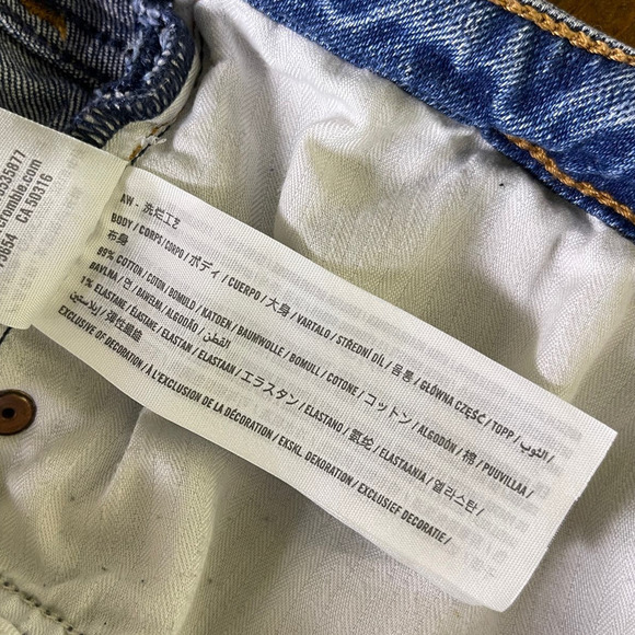 Abercrombie Fitch Curve Love The Mom High Rise Blue Jeans Women's Size 36/22 - Picture 7 of 11